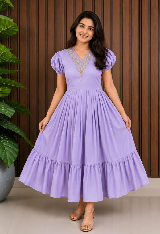 NEW LAUNCING SUMMER FROCK cotton Purple Children kurta wholesale market in Mumbai
